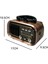 Renkli 3 Bandlı Güneş Enerjili Nostajik Radyo, Bt/tf/usb/fm/am/sw Özellikli 4