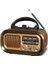 Renkli 3 Bandlı Güneş Enerjili Nostajik Radyo, Bt/tf/usb/fm/am/sw Özellikli 5