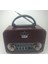 Kahverengi Fm/am/sw Bluetooth Radyo, Kaliteli ve Şık Tasarım 1