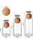 3'lü Top Mantar Kapaklı Cam Kavanoz ve Baharatlık Seti, Şık ve Kullanışlı Tasarım 4