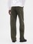 Erkek Yeşil Relaxed Straight Jean Pantolon 4