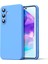 Samsung Galaxy A16 5g Kılıf Nano Içi Kadife Silikon - Mavi 1