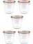 Turuncu Cam Saklama Kabı 580 ml 5'li Set, Şık ve Kullanışlı Ürün. 1