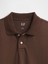 Erkek Kahverengi Relaxed Pique Polo T-Shirt 3