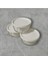Beyaz Yuvarlak Saklama Kabı Seti 3'lü 800CC Kapaklı 2