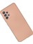 Samsung Galaxy A32 Kılıf Nano Içi Kadife Silikon - Pudra 2