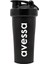 Şık Siyah Akıllı Karıştırıcı Bardaklı Spor Şişe 1