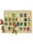 Renkli Ahşap Alfabe Bul-Tak Eşleştirme Oyunu Çocuklar Için Eğitici Puzzle 2