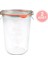Turuncu 850 ml Cam Saklama Kavanozu, 2'li Set, Dayanıklı ve Şık Tasarım 2