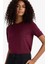 Regular Fit Bisiklet Yaka Kısa Kollu Triko Kazak D6272AX25AU 1
