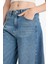 Yüksek Bel Jean Bermuda Şort F9098AX25HS 5