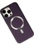 iPhone 13 Pro Max Kılıf Coco Deri Magneticsafe Silikon - Derin Mor 3