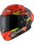 Thunder Karbon Gp Aero Fıre Kırmızı-Siyah Full Face Motosiklet Kaskı 1