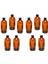 10 Adet 500 ml Siyah Kapaklı Amber Kahverengi Cam Şişe, Çok Renkli, Şık ve Dayanıklı 2