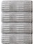 Striscai 50X90 cm El-Yüz Havlusu 4'lü Gri 1