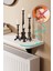 Ispır - Dresuar Montaj Gerektirmeyen 120X18 cm Mdf Oval Kesim Petek Üstü Uçan Raf Kitaplık 3