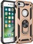 iPhone 7 Kılıf Sofya Yüzüklü Silikon Kapak - Gold 1