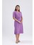 Beli Kuşaklı Uzun Aerobin Elbise - Lila 3