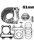 61MM Motosiklet Büyük Çaplı Silindir Piston Contası ve Contaları Gy6 150CC 200CC Için Yenileme Kiti (Yurt Dışından) 1