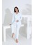 Bambu Uzun Kol Boydan Düğmeli Hamile Lohusa Pijama Takımı 30206-30207 5