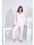 Bambu Uzun Kol Boydan Düğmeli Hamile Lohusa Pijama Takımı 30206-30207 1
