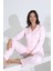 Bambu Uzun Kol Boydan Düğmeli Hamile Lohusa Pijama Takımı 30206-30207 3