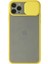 iPhone 11 Pro Kılıf Palm Buzlu Kamera Sürgülü Silikon - Sarı 1