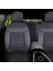 Mitsubishi L200 Çift Kabin Araçlara Uyumlu Oto Koltuk Kılıfı Seti-Venüs Serisi Siyah/beyaz 2