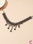 Siyah Kristal Taşlı Çiçekli Dantel Kolye - Chokers Vintage Stil Kadın Gotik Kolye 3