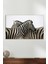 Yan Yana Zebralar Cam Tablo, Modern Ev ve Ofis Dekoru, Hediyelik Duvar Dekorasyonu, Kırılmaz Cam 1