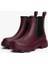 Kadın Warm Lined Chelsea Yağmur Botu - Bordo 1