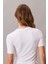 Kadın Modal Fitilli Beyaz T-Shirt LV044C901G-YAA 5
