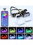 2 Adet Rgb Melek Gözler Halo Halkaları Dönüş Sinyali Bluetooth App Kontrolü 90MM (Yurt Dışından) 5