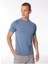 Mavi Erkek O Yaka Baskılı T-Shirt M3Tend_Tend 4