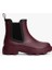 Kadın Warm Lined Chelsea Yağmur Botu - Bordo 3