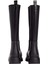 Kadın Warm Lined Fermuarlı Uzun Yağmur Çizmesi - Siyah 4