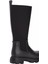 Kadın Warm Lined Fermuarlı Uzun Yağmur Çizmesi - Siyah 7