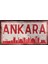 Ankara Silüetli Dekoratif Alüminyum Tabela - Retro Metal Duvar Dekoru - Ankara Manzaralı Levha -10CM X20CM 2