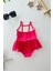 Tüllü Brb Baskılı Kız Çocuk Mayo bikini - Fuşya 3