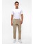 Bej Slim Düz Jogger Pantolon 1