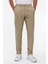 Bej Slim Düz Jogger Pantolon 2