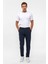 Lacivert Slim Düz Jogger Pantolon 1
