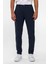 Lacivert Slim Düz Jogger Pantolon 3