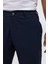 Lacivert Slim Düz Jogger Pantolon 4