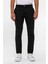 Siyah Slim Desenli Pantolon 2
