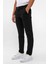 Siyah Slim Desenli Pantolon 3