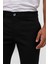 Siyah Slim Desenli Pantolon 4