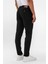 Siyah Slim Desenli Pantolon 5