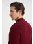 Arma Detaylı Fermuarlı Bordo Triko Spor Ceket 3