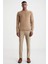 Slim Fit Bisiklet Yaka Camel Merino Yün Triko 2